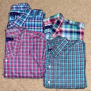 Lot of 4 Ralph Lauren Twill Mens Button Down Shirts